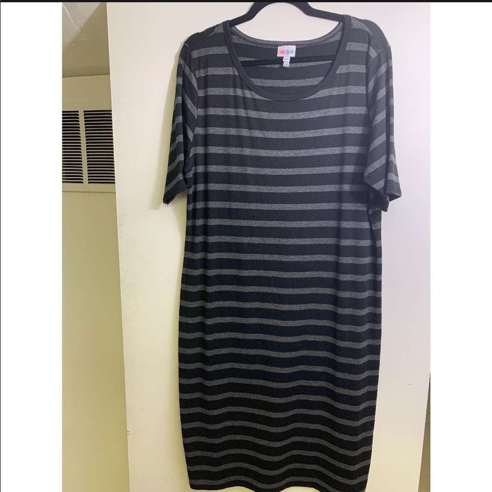 3XL Lularoe striped Julia Pencil Dress